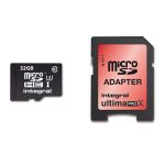Integral 32GB Micro SDHC Ultima Pro X UHS-I U3 - INMSDH32G10-90/45U1