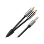 Qed Cabo Performance Audio Conversor Jack 3.5mm para 2x RCA de 1.5m - QE6500