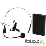 Ibiza Headset sem Fios 203.5MHz para PORT12VHF-BT/PORT15VHF-BT