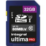 Integral 32GB SDHC UltimaPro 80MB/s Classe 10 - INSDH32G10-80U1