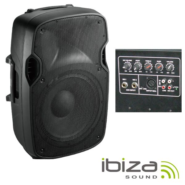 IBIZA SOUND - Coluna Bi-Amplificada 12 700W máx USB/BT - DISCOVERY MUSIC .  Algarve