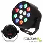 Ibiza Projector Par C/ 12 Leds 1W Cree Rgbw Dmx Mic - PAR-MINI-RGBW