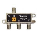 Televes Derivador 2 saidas 26 dB conector F SCATV TLV4567