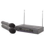 QTX Sistema Microfone Duplo S/ fios Vhf 173.8+174.8M VHF2-A