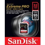 SanDisk 32GB SDHC Extreme Pro 95MB/s V30 U3 UHS-I - SDSDXXG-032G-GN4IN