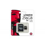 Kingston 256GB Micro SD Class 10 UHS-I + Adaptador SD - SDC10G2/256GB