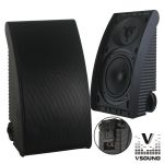 VSound Conjunto De 2 Colunas ABS 6.5" 80W Black