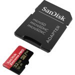 SanDisk 32GB MicroSDHC Extreme Pro Class10 U3 V30 UHS-I + Adapter - SDSQXCG-032G-GN6MA