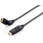 Equip Cabo HDMI High Speed Swivel Ethernet 1m Black - 119361