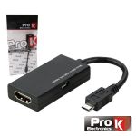 Prok Conversor Mhl P/ Hdmi Fêmea Preto - Inf-mhlhdmi