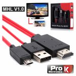 Prok Conversor Mhl P/ Hdmi Fêmea Preto - Pk-mhlhdmi