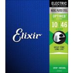 Elixir Cordas para Guitarra Elétrica OPTIWEB Coating 010-046 19052