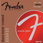 Fender Cordas Guitarra Acústica 10-48 Coated