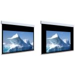 Adeo Screen Tela de Projeção 350cm Biformat com Moldura 21.9 White or Grey + Deco Print)
