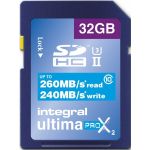 Integral 32GB UltimaPro X2 SDHC/XC V90 UHS-II Class 10 - INSDH32G-280/240U2