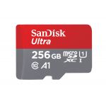 SanDisk 256GB Ultra microSDXC Class 10 UHS-I A1 UHS 1 + SD-adapter - SDSQUAR-256G-GN6MA