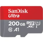 SanDisk 200GB Ultra MicroSDXC Class10 UHS-I A1 + Adapter - SDSQUAR-200G-GN6MA