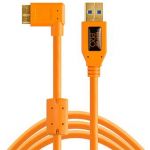 Tether Tools Cabo USB 3.0 / Micro-B 4.6M Curvo Direito Orange - CU61RT15ORG