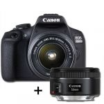Canon EOS 2000D + 18-55mm f/3.5-5.6 EF-S IS II + 50mm f/1.8 STM Kit Portrait