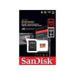 SanDisk 64GB MicroSDXC Extreme Pro Deluxe Class10 V30 UHS-I U3 + Adapter - SDSQXA2-064G-GN6MA