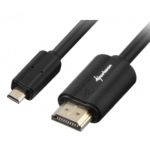 Sharkoon Cabo HDMI > micro HDMI preto 1m, HDMI 2.0 4K - 4044951017966