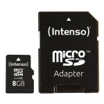 Intenso 8GB MicroSDHC Class10 + Adapter - 3413460