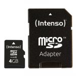 Intenso 4GB MicroSDHC Class10 + Adapter - 3413450