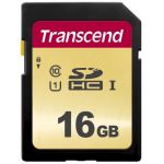 Transcend 16GB SDHC 500S Class 10 UHS-I U3 V30 - TS16GSDC500S