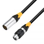 Adam Hall Cables K 4 Dgf 0020 Ip 65 - Dmx Adapter Xlr Male 5-pin To Xlr Female 3-pin Ip65 0.2 M