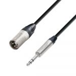 Adam Hall Cables K5 Bmv 1000 - Microphone Cable Neutrik Xlr Male To 6.3 mm Jack Stereo 10 M