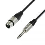 Adam Hall Cables K4 Bfv 1000 - Microphone Cable Xlr Female To 6.3 mm Jack Stereo 10 M