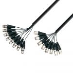Adam Hall Cables K3 L8 Mf 0500 - Multicore Cable 8 X Xlr Male To 8 X Xlr Female 5 M