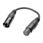 Adam Hall Cables K3 Dhm 0020 - Dmx Adapter Xlr Female 5-pin To Xlr Male 3-pin 0.2 M