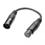 Adam Hall Cables K3 Dgf 0020 - Dmx Adapter Xlr Male 5-pin To Xlr Female 3-pin 0.2 M