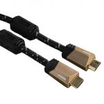 Hama Cabo Vídeo HDMI Premium 4K 5S 1,5m Eternet Preto/Dourado (00122210)