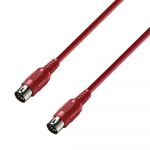 Adam Hall Cables K3 MIDI 0075 RED - MIDI Cable 0.75 m red