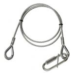 Adam Hall S 45100 Safety Rope 4 mm with Screw Link, 1m