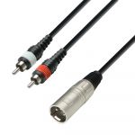 Adam Hall K3 YMCC 0300 Audio Cable XLR male to 2 x RCA male, 3 m