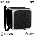 Coluna de Som Bluetooth 3W Cubo de Música com LED - Preto