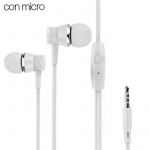Cool Auriculares 3,5 mm Basic Stereo Micro White