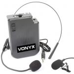 Vonyx Microfone Cabeça / Lapela sem Fios Uhf (VPS10BP) - 170.045