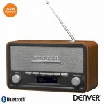 Denver Rádio Am/fm/bluetooth/ MP3/AUX Vintage