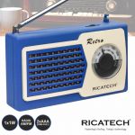 Ricatech Rádio Portátil Am/fm Azul