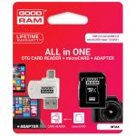 Goodram 16GB MicroSD Class 10 c/ Adaptadores SD e PEN USB/OTG - M1A4-0160R12