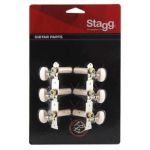 Stagg Conjunto de Carrilhões para Guitarra Clássica KG352 (cromados)