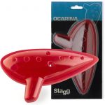 Garage & Stage Ocarina Plástico Stagg Oca PL Red