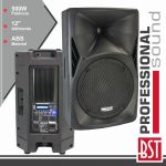 BST Coluna Bi-amplificada Pro 12" 500W MP3 Usb/fm/sd/bt Abs