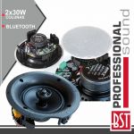 BST Conjunto 2 Colunas de Tecto C/ Bluetooth 5.25" 30Wmáx Bstpro