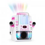 Auna Kara Liquida Bluetooth Sistema Karaoke Show de Luzes Fonte Bluetooth Branco/rosa