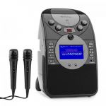 Auna Screenstar Sistema de Karaoke Câmara Cd usb Sd MP3 2 X Microfone Black